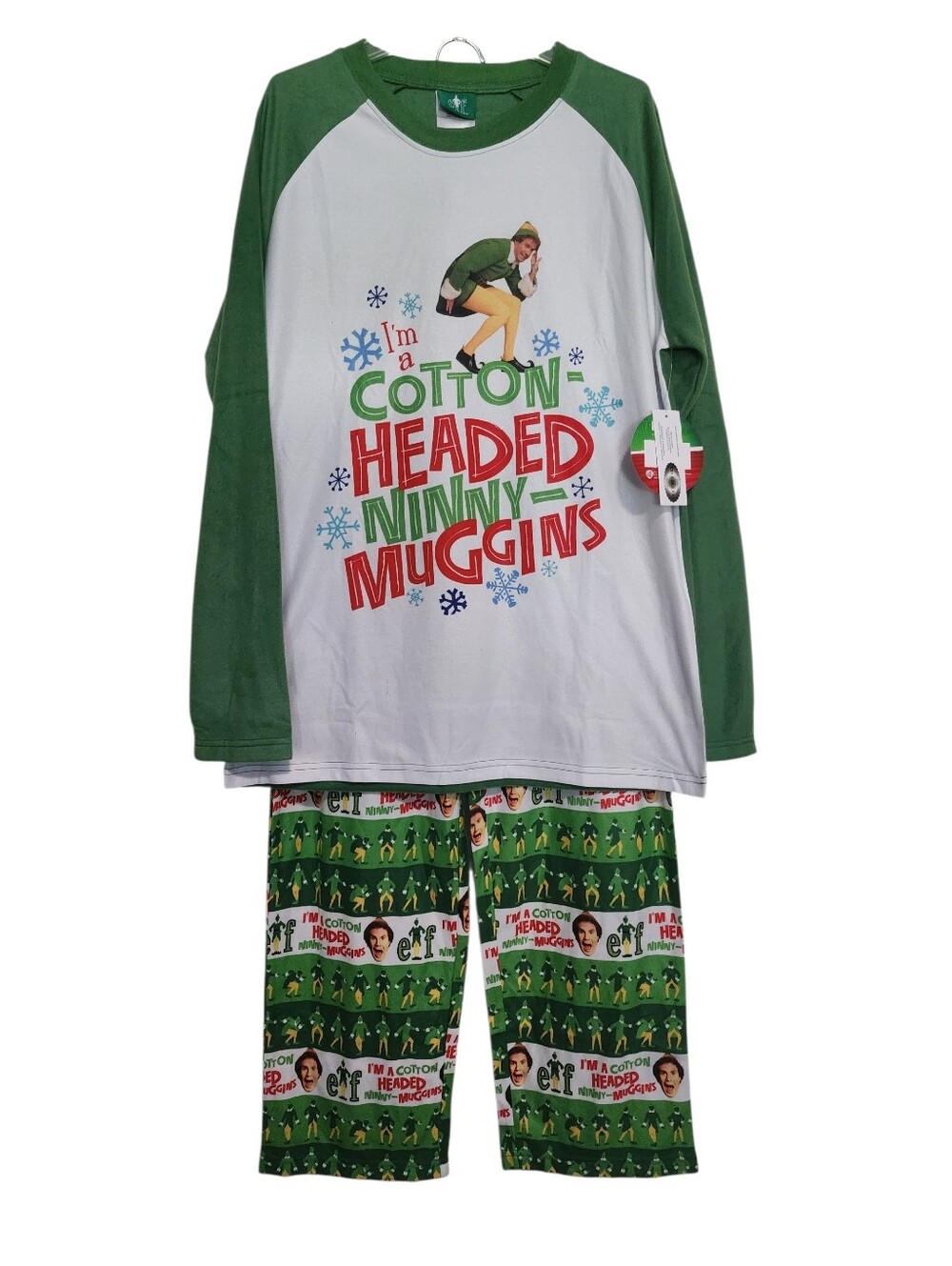 NWT PJammy ELF Christmas Pajama Set Elf Tag SZ Small Unisex